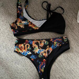 Women's black two-piece swimsuit brand new